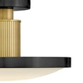 thumbnail image 4 of Hinkley Lighting 47593BK-LCB Kieran 15" Wide Led Semi-Flush Ceiling Fixture - Black /, 4 of 7