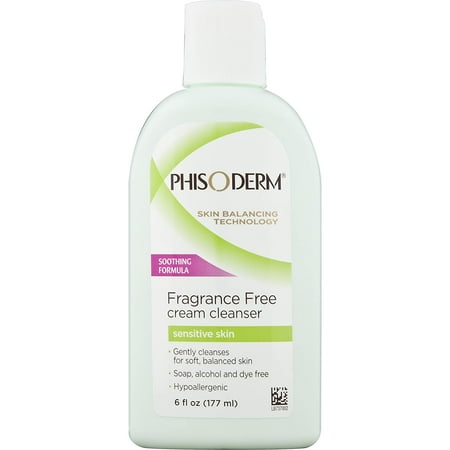 6 Pack pHisoderm Fragrance Free Cream Cleanser For Sensitive Skin 6 Oz Each