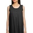 thumbnail image 3 of Moomaya Cotton A-Line Sleepwear For Ladies Round Neck Button Placket Nightdress, 3 of 6