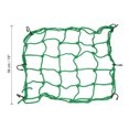thumbnail image 2 of Unique Bargains 15x15' Extendable Motorcycle Cargo Net Luggage Debris Tie Down Net with Hooks Green 2 Pack, 2 of 6