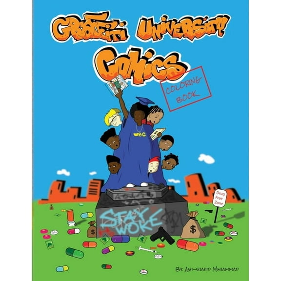 Graffiti University Comics Coloing Book, (Paperback)