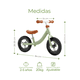thumbnail image 2 of Bicicleta De Equilibrio Sin Pedales Entrenadora Para Niños Color Verde, 2 of 4