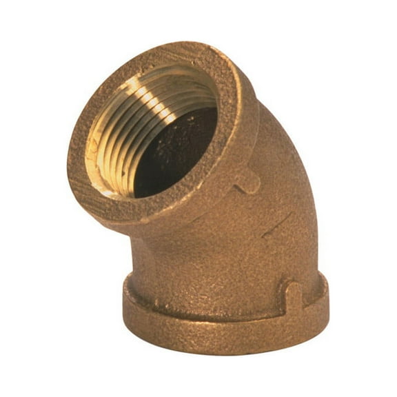 JMF 4507141 45 deg Lead Free Threaded Brass Elbow 1 in.