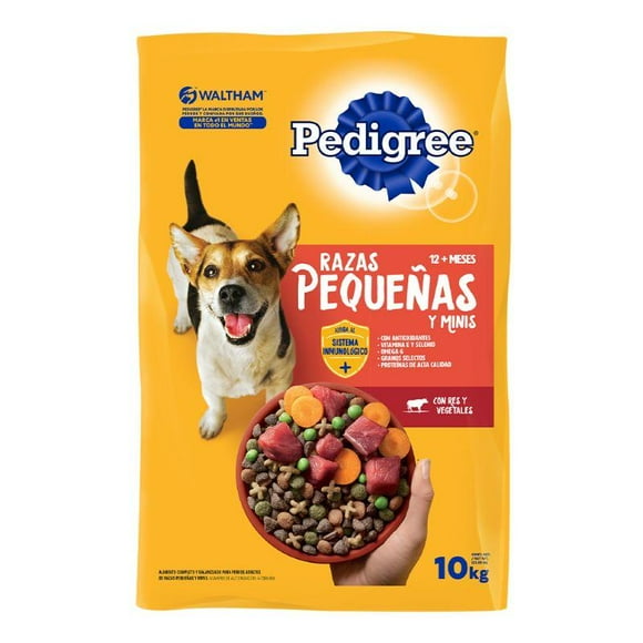 Alimento Seco para Perro Adulto Raza Pequeña PEDIGREE 10 KG