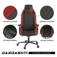 thumbnail image 3 of Atlantic Dardashti Ergonomic Gaming Chair, Commercial Grade, 27.5"L x 27.5"W x 51.5"H, Ruby Red, 3 of 6
