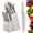 Khaki, variant on Walchoice 15 Pieces Knife Set with Block, High Carbon Stainless Steel Kitchen Knife Set with Sharpener, Rust Resistant & Dishwasher Safe - Black