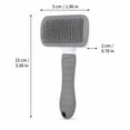 thumbnail image 3 of Self-Cleaning Slicker Brush for Cats – Pet Grooming Tool for Removing Mats,Tangles,and Loose Fur,Pink, 3 of 9