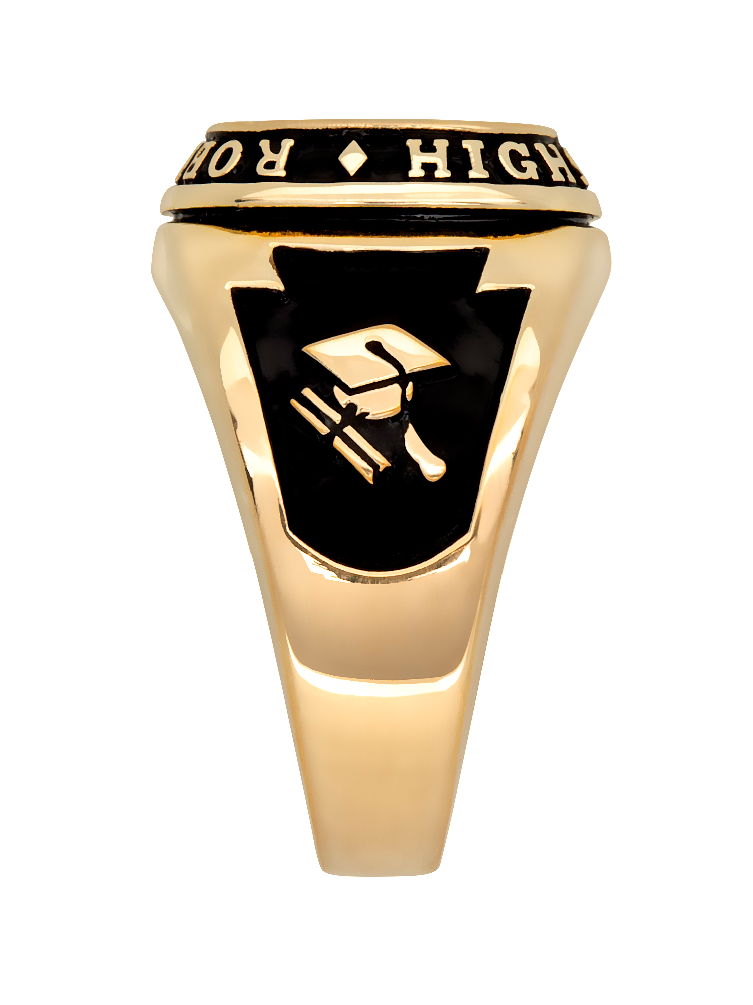 Order Now for 2025 Graduation, Freestyle Men's Cushion Birthstone Class Ring, Personalized, High School or College
