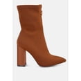 thumbnail image 6 of Bobbettes Block Heeled Microfiber Ankle Boot, 6 of 11