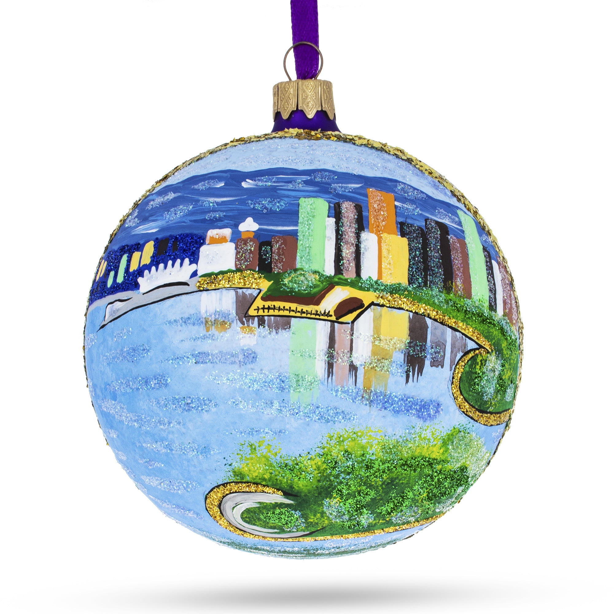Stanley Park Glass Ball Christmas Ornament 4 Inches Canada BestPysanky Vancouver