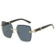 thumbnail image 1 of Gafas de sol rectangulares retro para hombre y mujer, de moda, vintage, sin montura, con lentes tintadas., 1 of 3