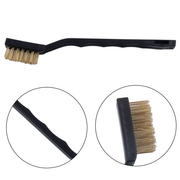 5Pcs Small Wire Brush Set Brass Wire Brush Diy Cleaning Paint Rust-Remover Tool