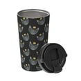 thumbnail image 2 of Logiee Faces Of The Cat Print Stainless Steel Coffee Tumbler, Travel Coffee Mug, Insulated Coffee Mug with Lid, Spill Proof Coffee Cup, Portable Thermal Mug, 2 of 8