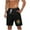 A Black, variant on Men's Dungarees New Belted Wyoming Cargo Short Men's Dungarees New Belted Wyoming Cargo Short Men Casual Fashion Print Shorts With Pockets Elastic Waist Beach Pants Army Green M