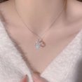 thumbnail image 2 of Collar de luna y estrella Zhivalor acero inoxidable con piedra esmaltada de fantasía dulce, 2 of 5