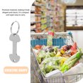 thumbnail image 2 of 6pcs Outdoor Quarter Holder Keychains Shopping Trolley Tokens Key Ring Trolley Tokens, 2 of 9