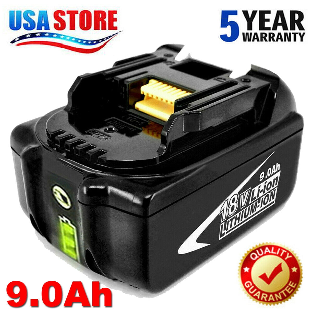 9Ah BL1890 for Original Makita Battery 18V BL1860B BL1850B BL1840B BL1830 Charger 