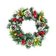 thumbnail image 2 of AZXY Christmas Wreaths, 11.8 IN Christmas Wreaths for Front Door, Christmas Door Wreaths, Christmas Outdoor Wreaths, Christmas Decorations Wreaths for Christmas, 2 of 6