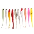 thumbnail image 2 of Juego De 10 Cebos Para , Señuelos De De , Señuelos Artificiales, Cebos De Plástico Bndo, Colores Mezcdos Baoblaze Señuelo suave, 2 of 7