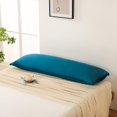 thumbnail image 4 of czcpp-Move Over Teal Body Pillow Cover Pom Pom Fringe Design Boho Body Pillow Cover 20X54 Body Pillowcase Teal Blue Long Body Pillow Case Cover with Pocket Closure, 4 of 4
