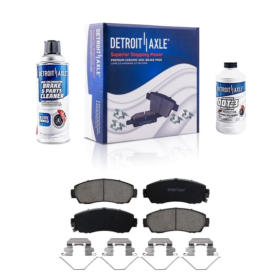 Detroit Axle - Front Brake Pads for Honda CR-V Odyssey Passport Accord Crosstour Subaru Legacy Acura RDX TLX, Ceramic Brake Pads Replacement