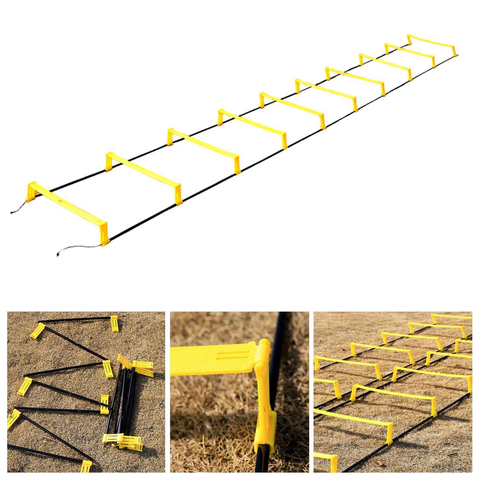 Training Ladder with Hurdles Agility Speed for Basketball Sports, 10pcs - image 3 of 8