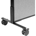 thumbnail image 3 of 48-1/4"W x 63"H Mobile Office Partition Panel with Partial Window, Gray, 3 of 4
