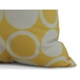 thumbnail image 2 of Simply Daisy, 20 x 20 Inch, Small Modcircles, Geometric Print Pillow, Yellow, 2 of 2