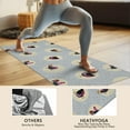 thumbnail image 4 of Gray Chicken Circle Pattern Hot Yoga Mat Towel Non Slip for Hot Yoga - Quick-Drying Yoga Mat Cover with 4 Corner Pockets with Travel Bag - Hot Yoga Towel Non Slip Grip Moisture Wicking Sweat 70"x26", 4 of 6