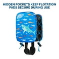 thumbnail image 3 of Swimways Power Swimmer Graduated PFD Shark Medium Kids Swim Vest, Blue, 3 of 5