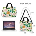 thumbnail image 3 of FORMRS 16" Laptop Bag Carrying Sleeve Case with Handle Travel Shoulder Briefcase, Retro Orange Floral, 3 of 8