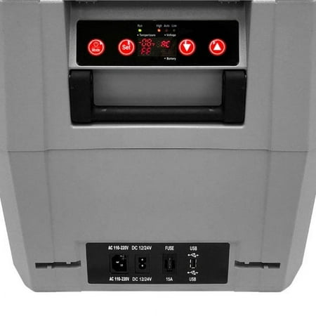 Whynter - 34 Quart Compact Portable Freezer Refrigerator with 12v DC Option - Gray