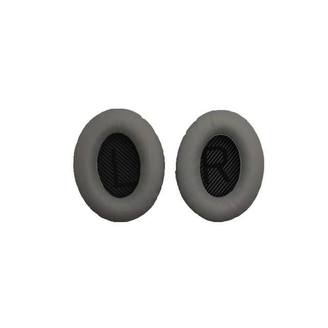 Kearding Almohadillas para auriculares, almohadillas para los oídos, almohadillas para los oídos montadas en la cabeza, protección para las orejeras de Relojes inteligentes Gris+Negro