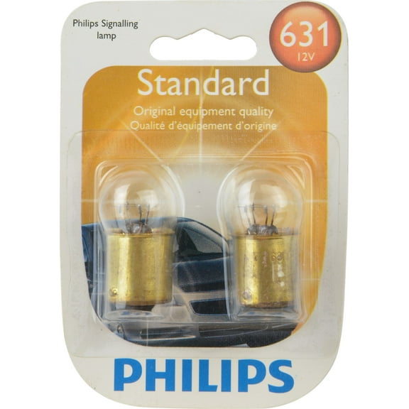 Philips Standard Miniature 631, Ba15S, Glass, Always Change In Pairs!
