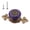 A5-Purple-10PACK, variant on A1-White-10PACK Ceramic Petal Cabinet Pulls Zinc Alloy Base Drawer Door Handles