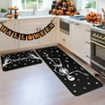 thumbnail image 4 of Halloween Kitchen Rugs and Mats for Floor, Halloween Decorations for Home, 2 Pcs Non-Slip Backing Pumpkin Mat, Halloween Decor Holiday Kitchen Rug Sets with Runner (Welcome, 17"x47.2"+17"x30"), 4 of 6