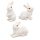 thumbnail image 3 of Estatuilla de conejo de Pascua, adorno en miniatura, 3 uds., impermeable, decorativo, hecho a mano, accesorio de paisajismo para decoración exterior d, 3 of 8