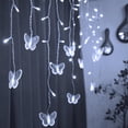 thumbnail image 6 of YOLIGHT Butterfly Curtain Lights 13ft 96 LED Twinkle Fairy Lights Curtain String Lights with Remote, Butterfly Hanging Decoration for Bedroom Dorm Wall Patio Party Wedding Halloween Christmas (White), 6 of 6