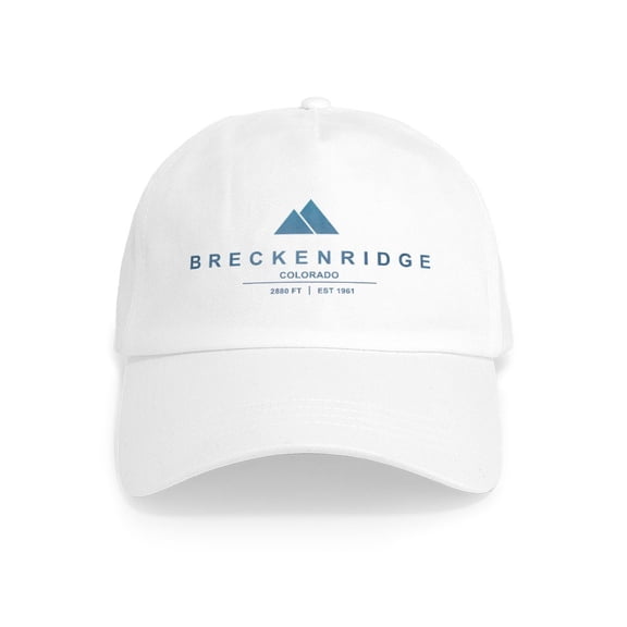 CafePress - Breckenridge Ski Resort Colorado - Adjustable 100% Brushed Unisex Casual Cotton Baseball Cap, Beige, 1