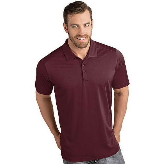 Antigua Men's Tribute Short Sleeve Polo Shirt XXL Maroon