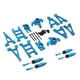 thumbnail image 2 of Piezas de repuesto para coche RC 1/14, accesorio resistente para vehículos 14301, 14302 y 14303 Azul, 2 of 9
