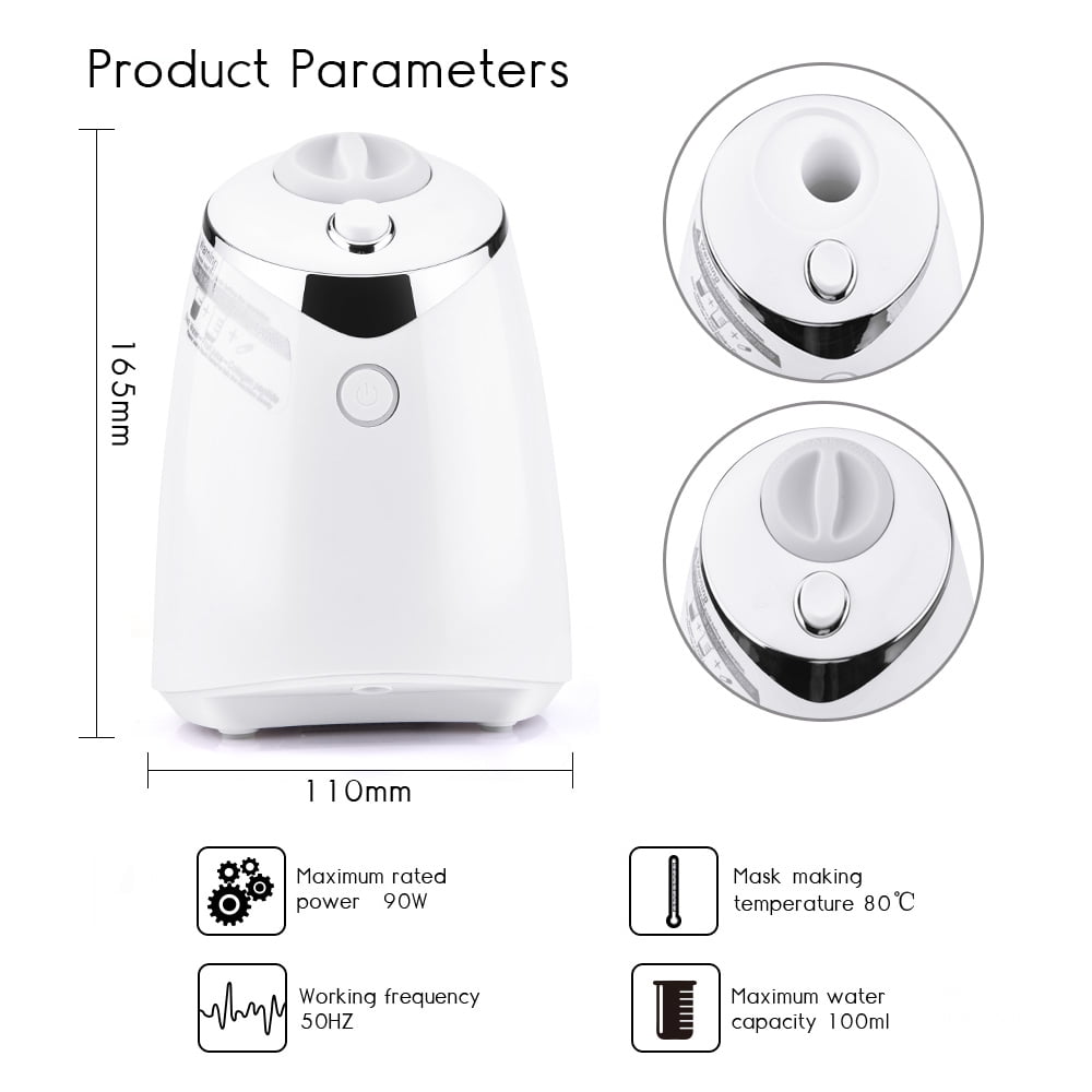 Facial Mask Machine Diy Face Mask Machine, Natural Fruit Vegetable Mask Maker for Skin Care, SPA Facial Skin Care, Face Mask Maker Machine Kit With Collagen Pills, Easy to Use and Clean
