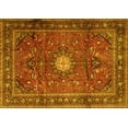 thumbnail image 1 of Ahgly Company Machine Washable Indoor Rectangle Persian Yellow Traditional Area Rugs, 5' x 8', 1 of 4