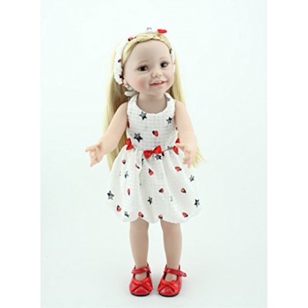 Bluexury174 Cute Long Hair Blondie American Girl Doll 18 Inches