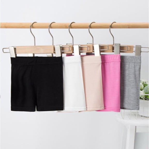 JFOPQVSM 3 Pack Girls Bike Shorts Under Dress Dance Cartwheel Shorts for Toddler Kids Summer Clothes Multicolor (2-12Y)