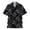 a-Black19255, variant on FINALGANG Mens Fashion Casual Prints Short Sleeve Button Down Shirt With Bust Pocket Casual Relaxed Fit Shirt For Summer Daily Wear Blue XXXL