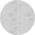 thumbnail image 1 of Ahgly Company Machine Washable Indoor Round Transitional Gray Cloud Gray Area Rugs, 8' Round, 1 of 7