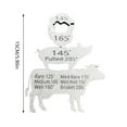BBQ Gifts Meat Temperature Magnet, Chicken, Beef, Pork, Fish Animal
