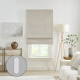 thumbnail image 2 of Eclipse Drewton Motorized 100% Blackout Cordless Roman Shade, 33"x64", Linen, 2 of 5