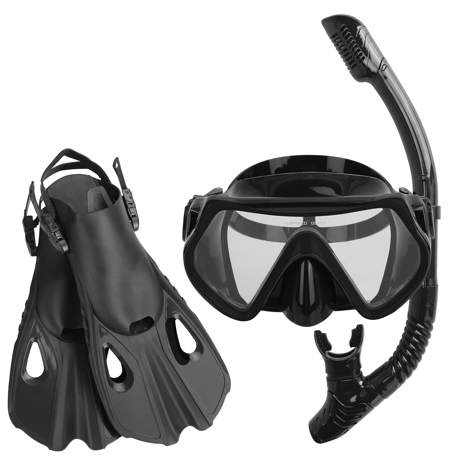 Mask Fin Snorkel Set, iMounTEK Travel Size Snorkeling Gear for Adults